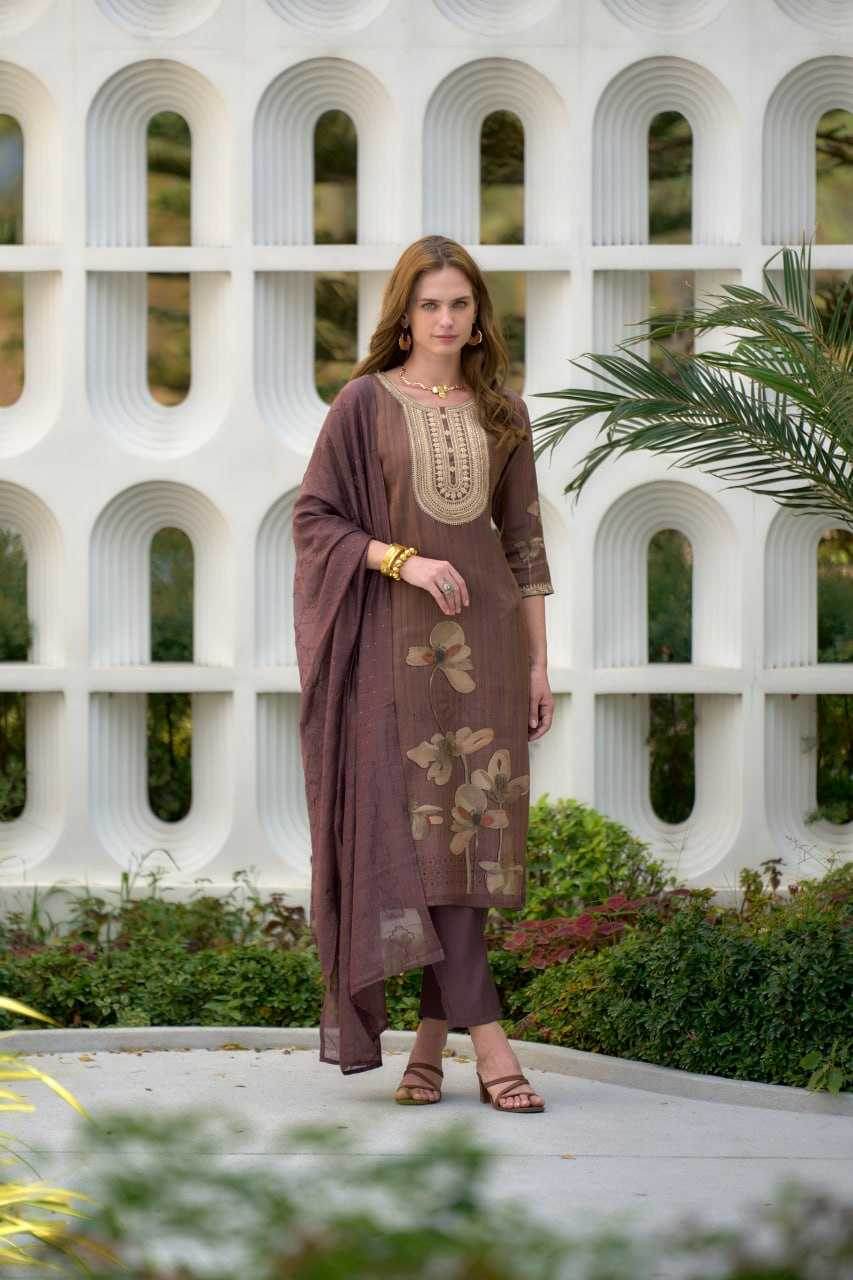 Tissue Ethnic Embroidered Kurti - MYLUXURY LANE ENTERPRISE